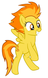 Size: 1076x1733 | Tagged: safe, artist:gmaplay, spitfire, pegasus, pony, g4, cute, cutefire, show accurate, simple background, solo, transparent background
