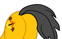 Size: 1194x747 | Tagged: safe, artist:gmaplay, oc, oc only, oc:saint rider, pegasus, pony, g4, butt, butt only, plot, simple background, solo, transparent background, vector