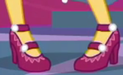 Size: 600x369 | Tagged: safe, screencap, sunset shimmer, equestria girls, g4, twilight under the stars, spoiler:eqg series (season 2), clothes, cropped, legs, pictures of legs, shoes
