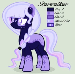 Size: 955x952 | Tagged: safe, artist:lominicinfinity, oc, oc only, oc:starwalker, earth pony, pony, female, mare, reference sheet, simple background, solo