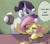 Size: 1280x1122 | Tagged: safe, artist:kevinsano edits, edit, fluttershy, rarity, pegasus, pony, unicorn, g4, alcohol, banned, cider, cider mug, drunk, drunk rarity, drunkershy, eyes closed, hard cider, laughing, meme, mug, one eye closed, smiling, story, teeth