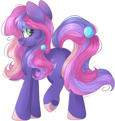 Size: 1546x1619 | Tagged: safe, artist:cinnamontee, oc, oc only, oc:crescent moonlight, earth pony, pony, female, mare, simple background, solo, transparent background