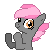 Size: 50x50 | Tagged: safe, artist:amgiwolf, oc, oc only, earth pony, pony, animated, bust, clapping, earth pony oc, female, gif, mare, pixel art, simple background, smiling, solo, transparent background