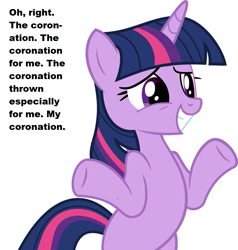 Size: 975x1024 | Tagged: safe, artist:slb94, edit, twilight sparkle, pony, unicorn, g4, mmmystery on the friendship express, female, shrug, simple background, solo, standing on two hooves, the emperor's new groove, transparent background, unicorn twilight