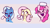 Size: 640x360 | Tagged: safe, artist:juniibugart, fluttershy, pinkie pie, trixie, earth pony, pegasus, pony, unicorn, g4, female, gender headcanon, headcanon, lgbt headcanon, pride, pride flag, trans female, trans fluttershy, trans trixie, transgender, transgender pride flag, trio