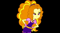 Size: 1280x720 | Tagged: safe, ai assisted, ai content, fifteen.ai, adagio dazzle, equestria girls, g4, my little pony equestria girls: rainbow rocks, aivo, black background, female, simple background, solo, sound, sound only, webm, wubcake
