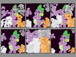 Size: 4800x3600 | Tagged: safe, artist:pinkelephantfetish, applejack, rarity, spike, twilight sparkle, zecora, dragon, earth pony, inflatable pony, pony, unicorn, zebra, g4, blowing, bubble, bust, clothes, comic, deflating, disney, drunk, dumbo, fetish, hallucination, inflatable, inflating, inflation, march, parade, parody, pink elephants on parade, purple, see-through, sequence, shiny, surreal, tipsy, unicorn twilight