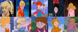 Size: 1416x582 | Tagged: safe, artist:greek1237, megan williams, captain planet and the planeteers, care bears, inspector gadget, kiki (kiki's delivery service), kiki's delivery service, kim (care bears), linka, penny gadget, pippi longstocking