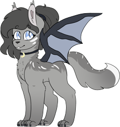 Size: 1430x1513 | Tagged: safe, artist:liefsong, oc, oc:crescent, sphinx, 2021 community collab, derpibooru community collaboration, bat wings, female, mare, simple background, transparent background, wings