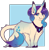 Size: 1280x1293 | Tagged: safe, artist:b0rfcat, rarity, classical unicorn, pony, unicorn, g4, cloven hooves, ear piercing, earring, female, fluffy, gradient mane, horn, jewelry, leonine tail, mare, necklace, piercing, solo, unshorn fetlocks