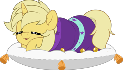 Size: 5000x2841 | Tagged: safe, artist:jhayarr23, part of a set, oc, oc only, oc:sunlight bolt, pony, unicorn, blanket, blanket burrito, commission, cute, male, ocbetes, simple background, sleeping, solo, stallion, transparent background, ych result
