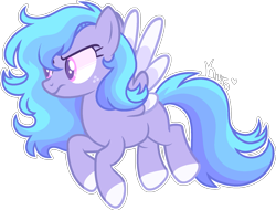 Size: 1677x1273 | Tagged: safe, artist:kurosawakuro, oc, oc only, pegasus, pony, base used, female, mare, parents:glimmerdash, simple background, solo, transparent background, two toned wings, wings