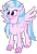 Size: 637x939 | Tagged: safe, artist:byteslice, silverstream, classical hippogriff, hippogriff, g4, .svg available, blushing, cutest hippogriff alive, female, simple background, smiling, spread wings, standing, svg, transparent background, vector, wings