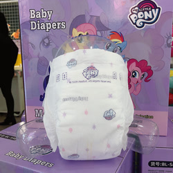 Size: 600x600 | Tagged: safe, fluttershy, pinkie pie, rainbow dash, rarity, twilight sparkle, alicorn, earth pony, pegasus, pony, unicorn, g4, diaper, irl, merchandise, photo, twilight sparkle (alicorn)