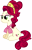 Size: 3000x4716 | Tagged: safe, artist:jeatz-axl, cherry jubilee, earth pony, pony, g4, female, high res, mare, simple background, sitting, solo, transparent background, vector