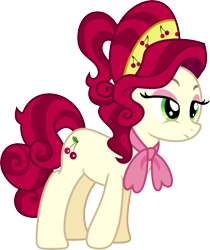 Size: 3000x3572 | Tagged: safe, artist:jeatz-axl, cherry jubilee, earth pony, pony, g4, female, high res, mare, simple background, solo, transparent background, vector