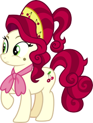 Size: 3000x3995 | Tagged: safe, artist:jeatz-axl, cherry jubilee, earth pony, pony, g4, beauty mark, female, high res, mare, simple background, solo, transparent background, vector