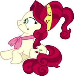 Size: 3000x3088 | Tagged: safe, artist:jeatz-axl, cherry jubilee, earth pony, pony, g4, beauty mark, female, high res, mare, scrunchy face, simple background, solo, transparent background, vector
