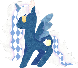 Size: 437x383 | Tagged: safe, artist:harborhooves, oc, oc only, oc:fleurbelle, alicorn, pony, alicorn oc, bow, craft, female, hair bow, horn, mare, simple background, solo, transparent background, wings, yellow eyes