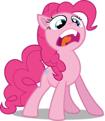 Size: 6000x6946 | Tagged: safe, artist:frownfactory, pinkie pie, earth pony, pony, filli vanilli, g4, faic, female, mare, open mouth, simple background, solo, transparent background, vector