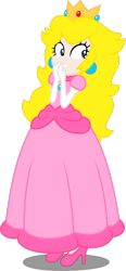 Size: 1666x3600 | Tagged: safe, artist:atomicmillennial, human, equestria girls, g4, barely eqg related, clothes, crossover, crown, dress, ear piercing, earring, equestria girls style, equestria girls-ified, female, gloves, high heels, jewelry, piercing, pink dress, pink shoes, princess peach, regalia, shoes, simple background, super mario bros., transparent background, vector
