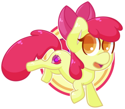 Size: 2454x2142 | Tagged: safe, artist:ak4neh, apple bloom, earth pony, pony, g4, chibi, female, filly, high res, simple background, solo, transparent background