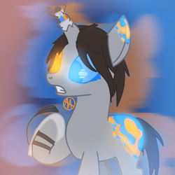 Size: 2048x2048 | Tagged: safe, oc, unnamed oc, pony, unicorn, chell, high res, ponified, portal, portal (valve), portal 2