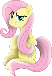 Size: 1647x2398 | Tagged: safe, artist:php178, derpibooru exclusive, fluttershy, pegasus, pony, a bird in the hoof, g4, my little pony: the movie, season 1, .svg available, always works, colored pupils, dreamworks face, female, grin, inkscape, looking at you, meme, movie accurate, moviefied, raised eyebrow, show moviefied, simple background, smiling, smiling at you, smirk, smug, smugshy, solo, svg, transparent background, troll, trollface, vector
