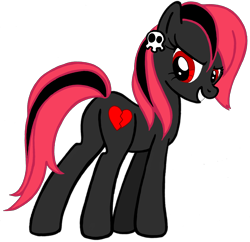 Size: 2384x2310 | Tagged: safe, artist:telasra, oc, oc only, oc:heartbreak, earth pony, pony, earth pony oc, eyelashes, grin, heartbreak, high res, looking back, simple background, smiling, solo, transparent background