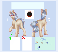Size: 3000x2700 | Tagged: safe, artist:fantisai, oc, oc only, pony, unicorn, abstract background, duo, high res, hoof polish, raised hoof, reference sheet