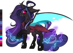 Size: 1280x927 | Tagged: safe, artist:velnyx, oc, oc only, oc:aster, changepony, hybrid, pony, female, mare, simple background, solo, transparent background