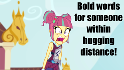 Size: 1280x720 | Tagged: safe, edit, edited screencap, screencap, sour sweet, equestria girls, friendship games, g4, angry, dat face, female, incoming hug, open mouth, screaming, solo, sour rage, uvula, yelling