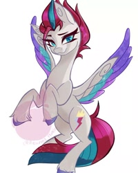 Size: 456x571 | Tagged: safe, artist:preservedplumbo, zipp storm, pegasus, pony, g5, my little pony: a new generation, female, mare, simple background, solo, white background