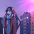 Size: 2000x2000 | Tagged: safe, artist:xjenn9, twilight sparkle, unicorn, anthro, g4, building, clothes, commieblocks, crying, depressed, doomer, female, high res, horn, long hair, looking away, plattenbau, rain, sad, scarf, solo