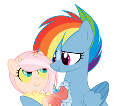 Size: 1920x1650 | Tagged: safe, artist:teal-quil, rainbow dash, oc, oc:dusty rose, hybrid, pony, g4, interspecies offspring, offspring, parent:discord, parent:fluttershy, parents:discoshy, simple background, transparent background
