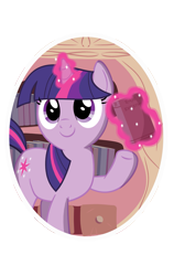 Size: 1891x3000 | Tagged: safe, artist:darthlena, twilight sparkle, pony, unicorn, g4, cute, female, glowing, glowing horn, golden oaks library, horn, magic, partial background, simple background, solo, telekinesis, transparent background, unicorn twilight