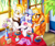 Size: 3000x2500 | Tagged: safe, artist:stainedglasslighthea, oc, oc only, oc:melodia, oc:serenity, oc:white feather, pegasus, pony, unicorn, birthday party, female, high res, male, oc x oc, party, serenither, shipping, straight, trio