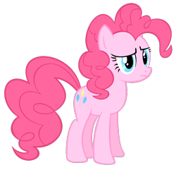 Size: 1120x1080 | Tagged: safe, artist:iamthegreatlyra, pinkie pie, earth pony, pony, g4, female, simple background, solo, transparent background, vector