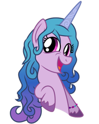 Size: 500x625 | Tagged: safe, artist:dashyoshi, izzy moonbow, pony, unicorn, g5, .svg available, cute, inkscape, looking at you, open mouth, smiling, solo, svg, vector