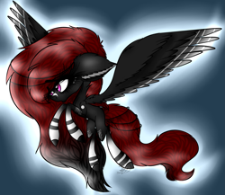 Size: 3271x2845 | Tagged: safe, artist:beamybutt, oc, oc only, pegasus, pony, ear fluff, eyelashes, flying, high res, pegasus oc, solo, wings