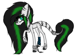 Size: 3334x2434 | Tagged: safe, artist:beamybutt, oc, oc only, earth pony, pony, chains, ear fluff, earth pony oc, high res, male, raised hoof, solo, stallion, tail, tail wrap