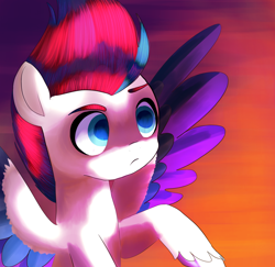 Size: 2160x2100 | Tagged: safe, artist:andromedasparkz, zipp storm, pegasus, pony, g5, my little pony: a new generation, spoiler:my little pony: a new generation, flying, high res, solo