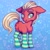 Size: 2048x2048 | Tagged: safe, artist:chocchippony, sprout cloverleaf, earth pony, pony, g5, my little pony: a new generation, clothes, cute, high res, socks, solo