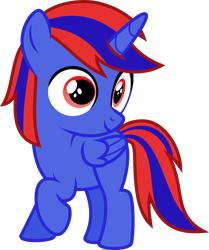 Size: 4000x4783 | Tagged: safe, artist:melisareb, oc, oc only, oc:stephen, alicorn, pony, absurd resolution, colt, male, raised hoof, simple background, solo, transparent background, vector