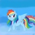 Size: 5000x5000 | Tagged: safe, artist:lostsheep, rainbow dash, pegasus, pony, g4, rainbow, solo