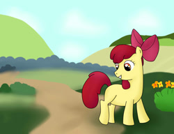 Size: 1300x1000 | Tagged: safe, artist:blueeyesneko, apple bloom, earth pony, pony, g4, female, filly, solo