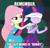 Size: 699x675 | Tagged: safe, edit, edited screencap, screencap, fluttershy, sci-twi, twilight sparkle, human, equestria girls, g4, my little pony equestria girls: better together, stressed in show, stressed in show: fluttershy, blindfold, caption, cropped, female, image macro, implied sex, makeameme.org, safe word, text