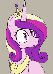 Size: 819x1126 | Tagged: safe, artist:icey, princess cadance, alicorn, pony, g4, female, head tilt, mare, simple background, solo