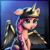 Size: 4000x4000 | Tagged: safe, artist:adagiostring, sunny starscout, alicorn, earth pony, pony, g5, my little pony: a new generation, absurd resolution, confused, cute, fake horn, fake wings, female, helmet, mare, one ear down, open mouth, scene interpretation, solo, wings