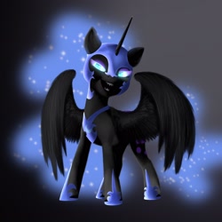 Size: 2048x2048 | Tagged: safe, artist:0artclown0, nightmare moon, alicorn, pony, g4, g5, female, g4 to g5, high res, solo